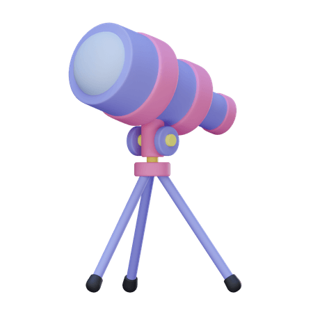 Illustration representing Technogoal's vision — telescope and future