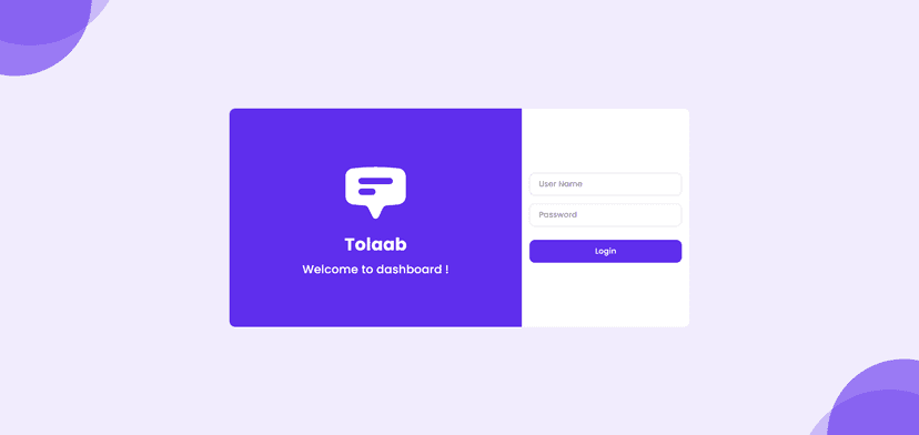 Tolaab Dashboard — Screenshot 1